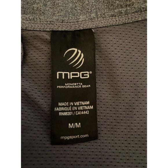 MPG, women's athletic grey, long sleeve fitted, keyhole,mesh back & under arms M - Picture 9 of 10